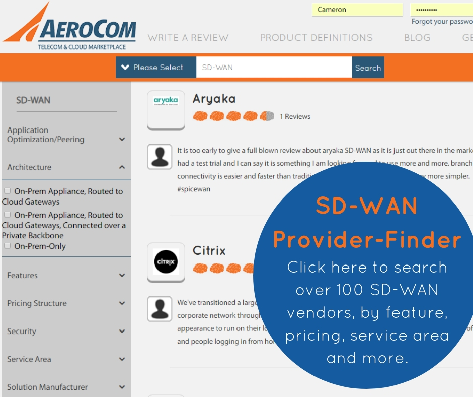 SD-WAN Provider-Finder