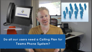 Do all users need a Calling Plan for Teams Phone System?