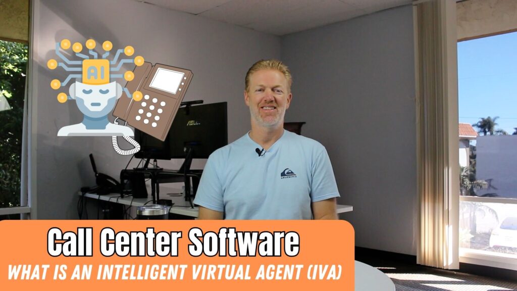 What is an Intelligent Virtual Agent (IVA), for AI call center software?